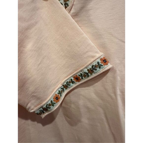 Size S (Oversized) Easel Los Angeles Notched V-Neckline 100% Cotton Terry Knit P - Picture 7 of 11